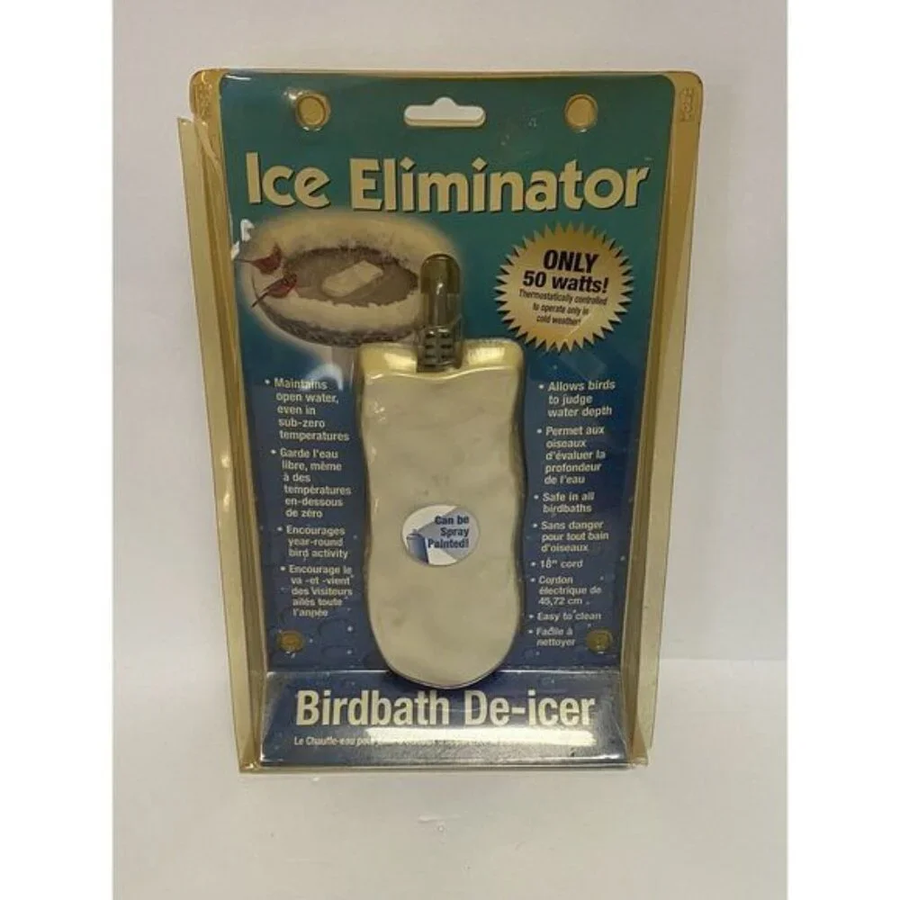 K&H‎ Pet Products K & H Bird Bath De-Icer - Super Ice Eliminator 9000 New, Open